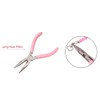 SUNNYCLUE 5 Inch Long Chain Nose Pliers with Serrated Jaws