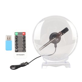 3D Hologram Fan WiFi Projector Naked Eye 3D Display 1080x160 80pcs LED Beads 3D Hologram Projector Advertising Display