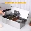 IGTOPS Ingredient Container with Lid and Spoon, Spice Box, Side