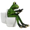Comfy Hour 5" Resin Frog Figurine – Novelty Funny Sitting