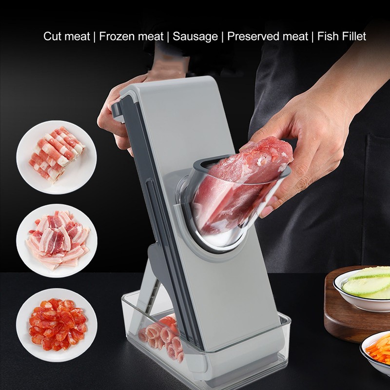 Handheld Vegetable Cutter Rotating Manual Kitchen Lemon Potato Grater Chopper