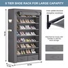 OYREL Shoe Rack Storage Cabinet 32 Pairs Organizer Shelf Tall