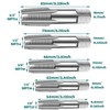 KEWAYO 5 Piece NPT Thread Cutting Set, 1/8", 1/4", 3/8",