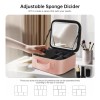 Maletin Estuche De Maquillaje Con Espejo Y Luz Led 3