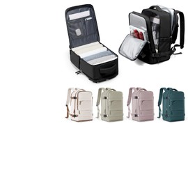 WEPLAN Backpack for Ryanair 40 x 20 x 25 cm Hand Luggage Backpack Women Men Aeroplane Travel Backpack with Shoe Compartment for Easyjet Hand Luggage 45 x 36 x 20 Carry on Luggage Backpack Travel