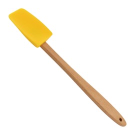 R & M International 4712Y - Mini cuchara/espátula de silicona, color amarillo, talla única