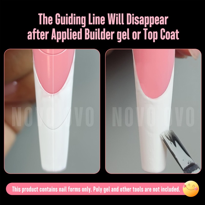 NOVO OVO Tapered Square (Natural not Sculpted) Nail Dual Forms