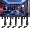 5pcs 4.9ft Deck Light Extension Cable IP67 Waterproof Extension Cord
