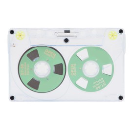 Blank Cassette Tapes Audio Cassettes, Clear Audio Cassette Tapes for Recording, Low Noise High Output 46 Minute (Green)