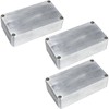 3Pcs 1590B Guitar Effect Pedal Case Diecast Metal Aluminum Stomp