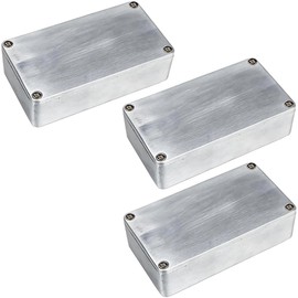 3Pcs 1590B Guitar Effect Pedal Case Diecast Metal Aluminum Stomp Box