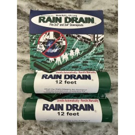 Rain Drain Lot Of 2 Rain Drain Away Automatic Unroll 12ft Extender Fit 2x3 3x4 Downspouts
