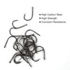 500PCS Premium Fishhooks, 10 Sizes High Carbon Steel Fishing Hooks,