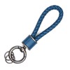 Kirakira Punpummaru Leather Key Chain Braided Key Leather Strap for