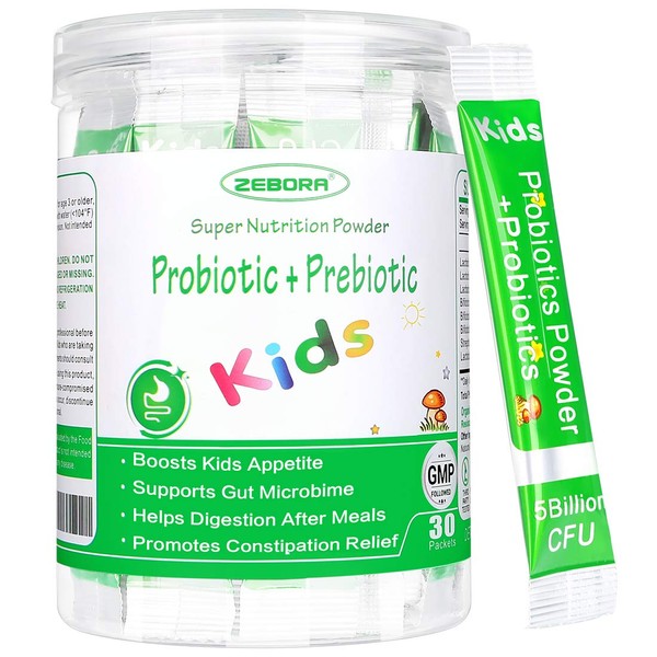 ZEBORA ZEBORA Kids Probiotic & Prebiotics Powder Age 3+ Support