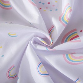 Little Grape Land Cot Sheets Fitted 70cm x 140cm, 4 Pack Baby Fitted Sheets for Boys Girl, Universal Fitting Cots and Beds, Ultra Soft Breathable Baby Crib Sheets, Rainbow