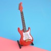 Delicate 18 cm Mini Wooden Electric Guitar Model Ornaments Collection