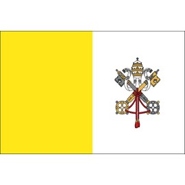 3x5 Vatican City Polyester Indoor or Outdoor Flag, More Than 200+ 3x5 Foot (90x150 cm) International Flags Available