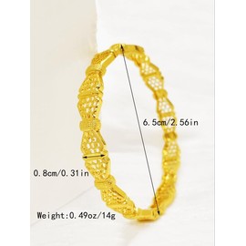 Women's Fashion Elegant Open Bangles Set, 4pcs/set Hip Hop Style Jewelry for All Seasons, Perfect Gift Idea