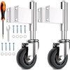 Homhoo Spring Loaded Gate Casters 3” Heavy Duty Gate Caster