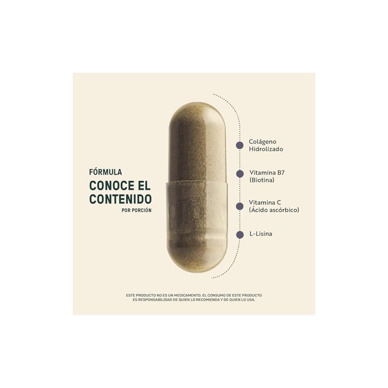 LIFE 360 Mens Hair con Colágeno Hidrolizado Biotina 220 cápsulas