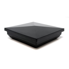 Tapones de plástico blanco de 5 pulgadas, estilo clásico de Nueva Inglaterra, tapa de poste de 5 x 5 pulgadas para postes de valla de vinilo (2)