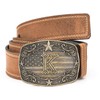 Western Belt Buckle Men Initial Letter ABCDJRM to Z Rodeo