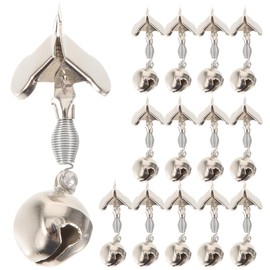 iplusmile 20pcs Metal Bell Fishing Rod Bell Fishing Warning Bell Fishing Rod Alarm Fishing Bell Fishing Tackle Fishing Alarm Bell Fishing Alarm Fishing Supplies Metal Silver