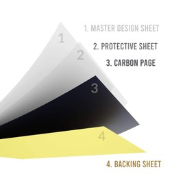 Ghost Tattoo Transfer Paper 50 Spirit Sheets 8.5" x 11" A4 Stencil Carbon Thermal Tracing Hectograph
