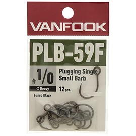 Vanfook PLB-59F Plugging Single Heavy Pack of 12 Fluorine Black #1/0