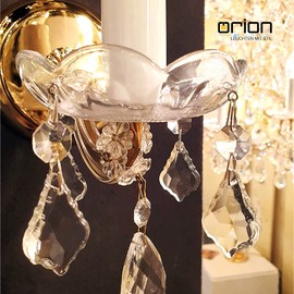 Light Bowl Cup Bobeche Crystal Chandelier Maria Theresia Silver (Diameter 100 mm, Hole 31 mm)