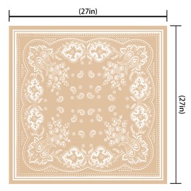 AOLIGE Scarf Satin Square Neck Hair Scarfs for Women 27" x 27"