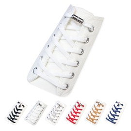 Kirakira Punpu Maru Laces that do not tie shoelaces, Stretchable Type, Approx. 39.4 inches (100 cm), Flat Lace, Set of 2, Shoes, Athletic Shoes, Sneakers, Rubber, Shoelaces, Stylish, Sports, Outdoors,