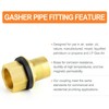 GASHER Pack of 2 Brass 1 Inch Female 1 Inch