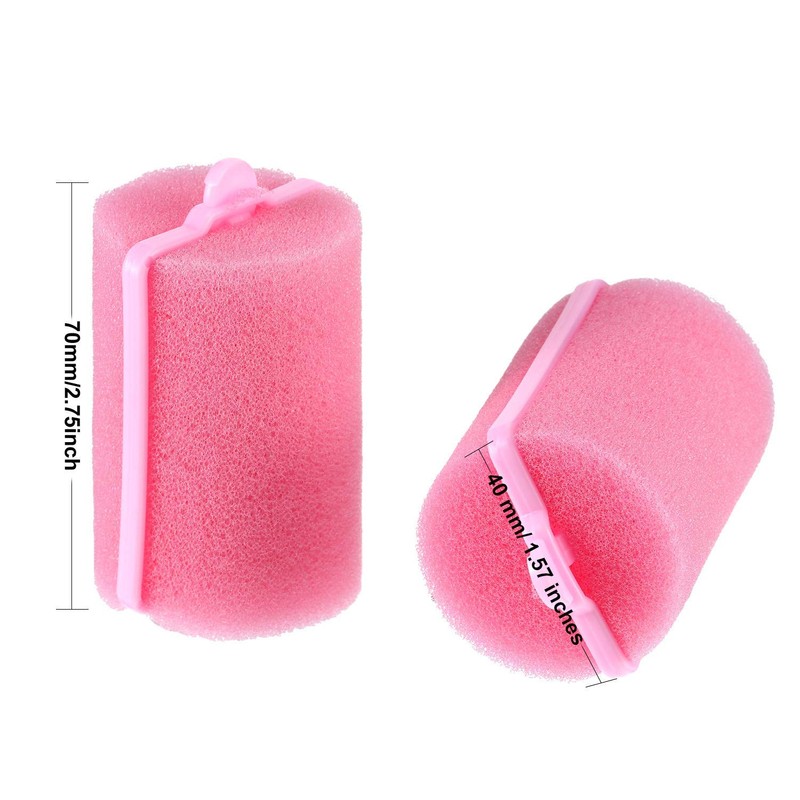 VABBHK 18 Pieces Sponge Hair Rollers 40 mm Soft Foam