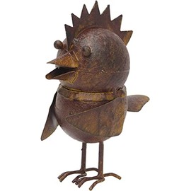 村田屋産業 置物 オブジェ メタル パンクバード 小 約12×7×15cm ブロンズ 4731