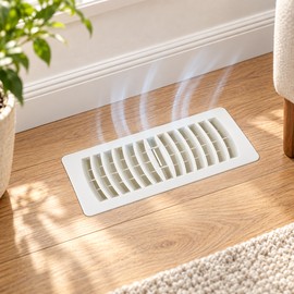4x10in Floor Register Vent Cover for Home HVAC – Plastic Air Vent Grille for Floor Ventilation and Air Conditioning