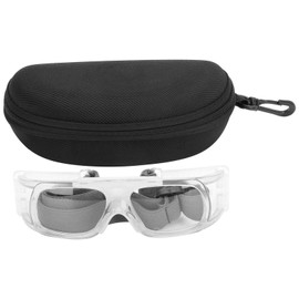 AntiExplosion Basketball Glasses Football Goggles UV Protection Sport Eyeglasses(White )