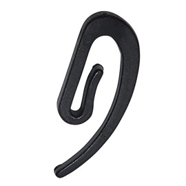 DELFRA 100 Curtain Hooks Made of POM Black