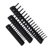 3PCS 1/4in 3/8in 1/2in Socket Holder Organizer Black Multifunctional Storage