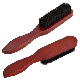 Hoxfly Boar Bristle Hair Brush, Beard Brush, Hair Teasing Brush, Natural Boar Bristle Brush, Moustache Brushes, Facial Hair Brush, Beech comb with Beech Handle, Beard Hair Cleaning Tool for Men &Women