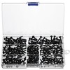 320 PCS M3 M4 Black Round Head Self Tapping Screws