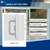 Easy Fix Hardware Handle Set for Sliding Glass Patio Doors