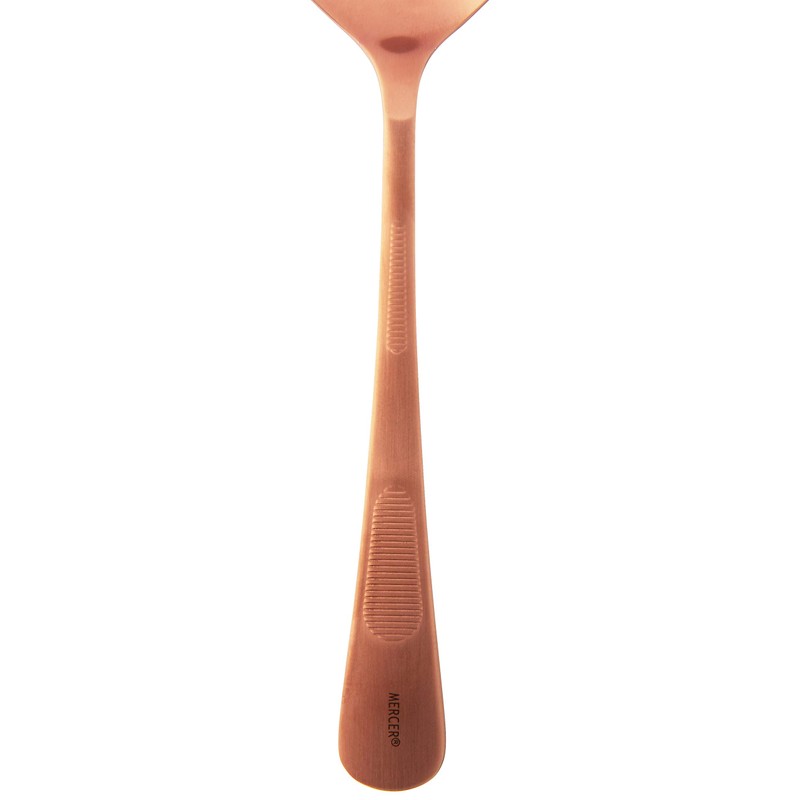 Mercer Culinary Plating Spoon Solid Bowl, Stainless Steel, Rose Gold,