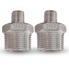 3/4” Male x 1/4" Male NPT Threaded Reducing Nipple Pipe