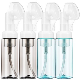 Beaupretty 4pcs Facial Cleanser Foaming Bottle Empty Small Mousse Foaming Container Foaming Soap Pump Dispenser Black Green