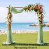 ShinyBeauty Chiffon Wedding Arch Draping Fabric 2Panels 29'' x 18FT
