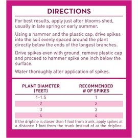Jobe’s Garden Fertilizer Spikes, Organic Fertilizer for Azaleas, Camellias, Rhododendrons, and Other Acid Loving Plants, 10 Count