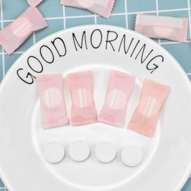 Doryum 100 Pcs Compressed Towel, Disposable Compressed Travel Towel, Portable Non-woven Fabrics Compressed Coin Tissue Mini Hands Wipes Capsules Cloth for Outdoor Sports Travel Home Beauty Salon, Expand to 20 x 22 cm