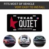 BLVD Quiet Texas License Plate including Hardware Made In USA